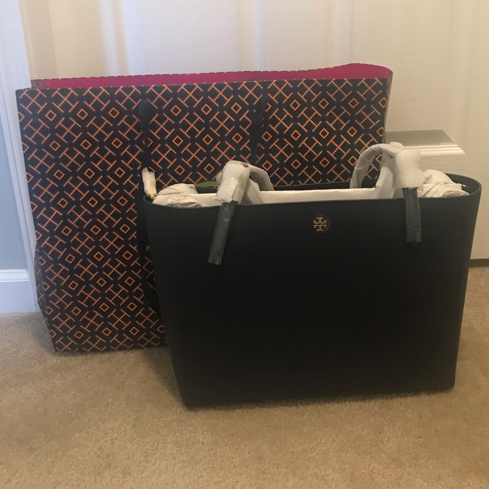 NEW Tory Burch Large Emerson Buckle Tote - Navy